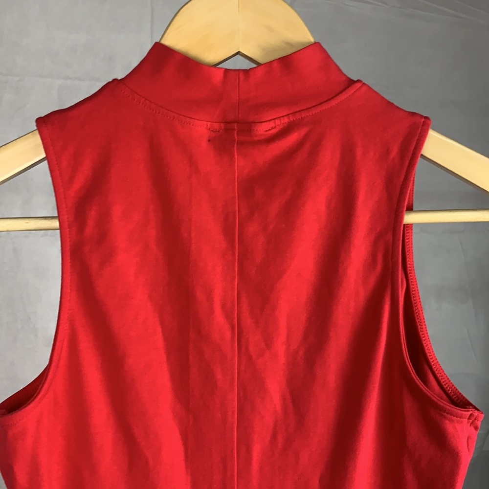 Express Red Body Con Cut out Dress - 298 - Picture 8 of 9